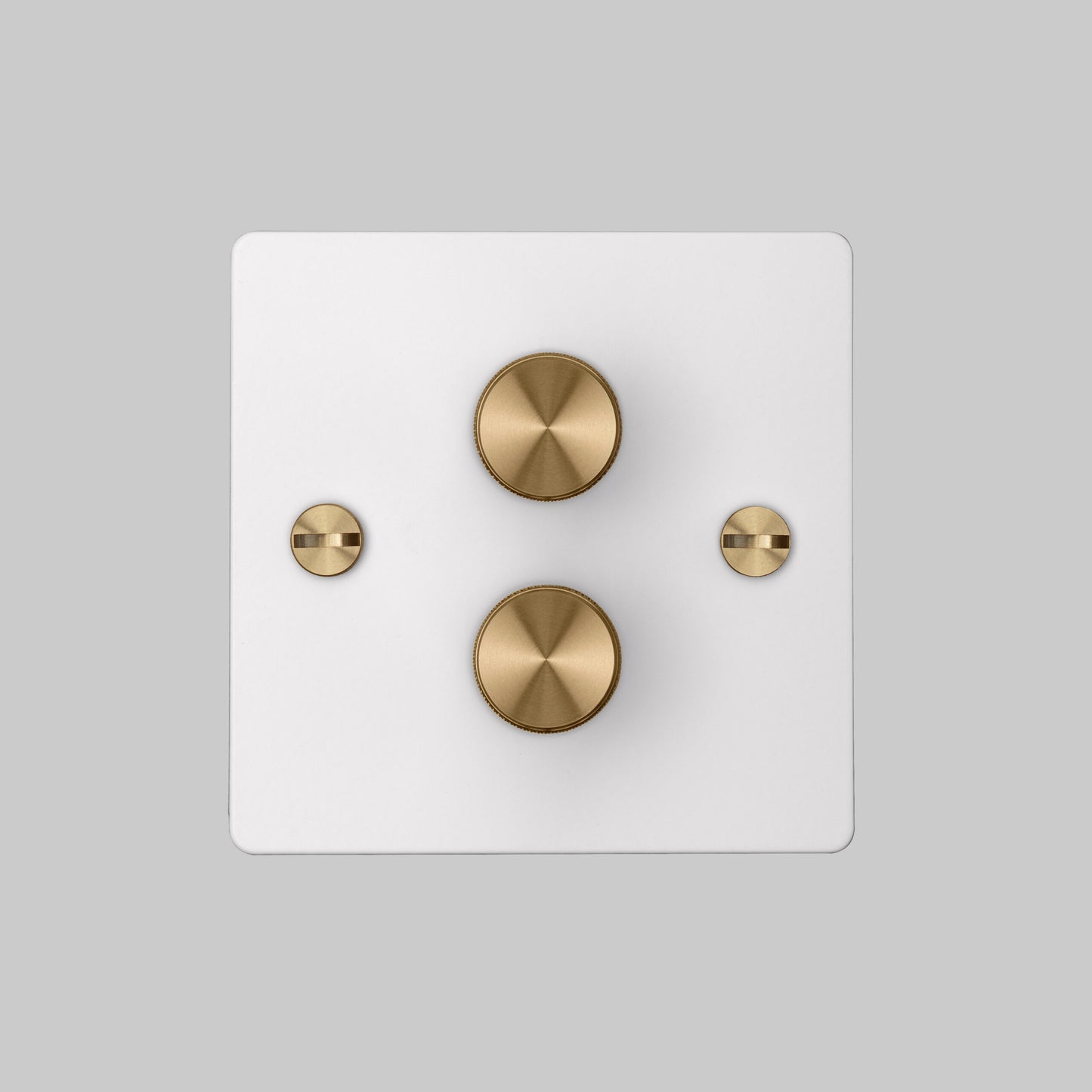 2G DIMMER / 120W / WHITE / BRASS