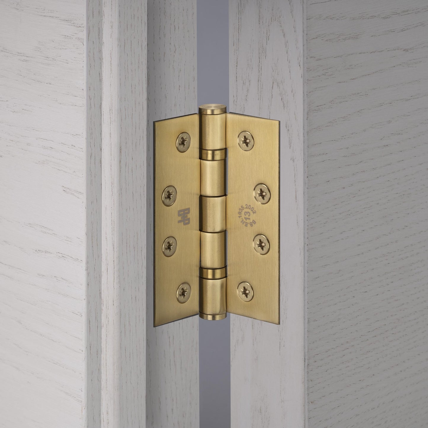 DOOR HINGE / 102 x 76 x 3 MM / BRASS
