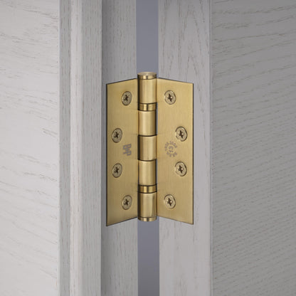 DOOR HINGE / 102 x 76 x 3 MM / BRASS