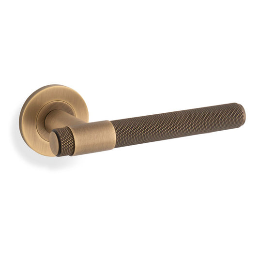 Knurled Kingstone Lever on Round Rose