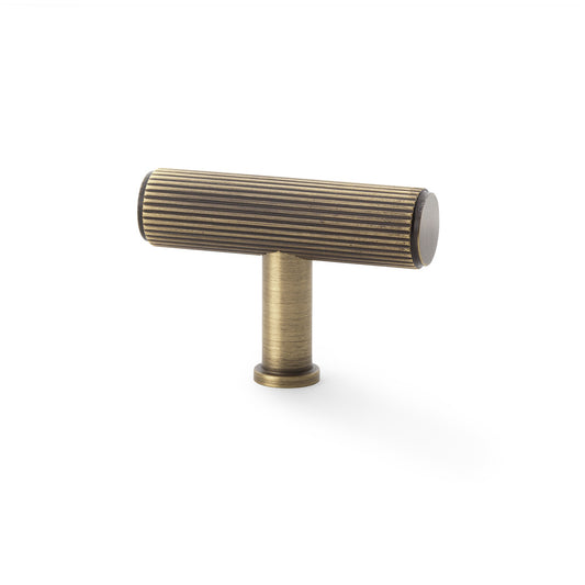 Crispin Reeded T-bar Cupboard Knob