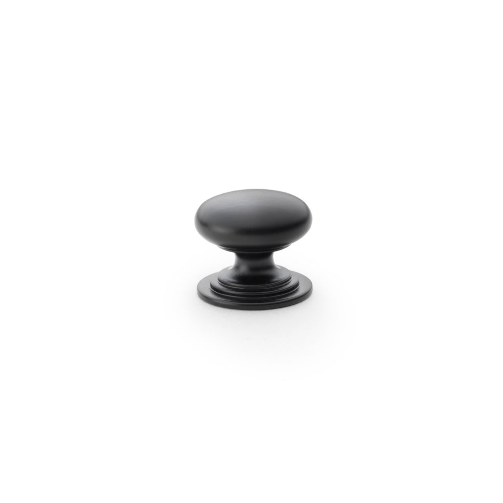 Waltz Round Cupboard Knob on Stepped Rose