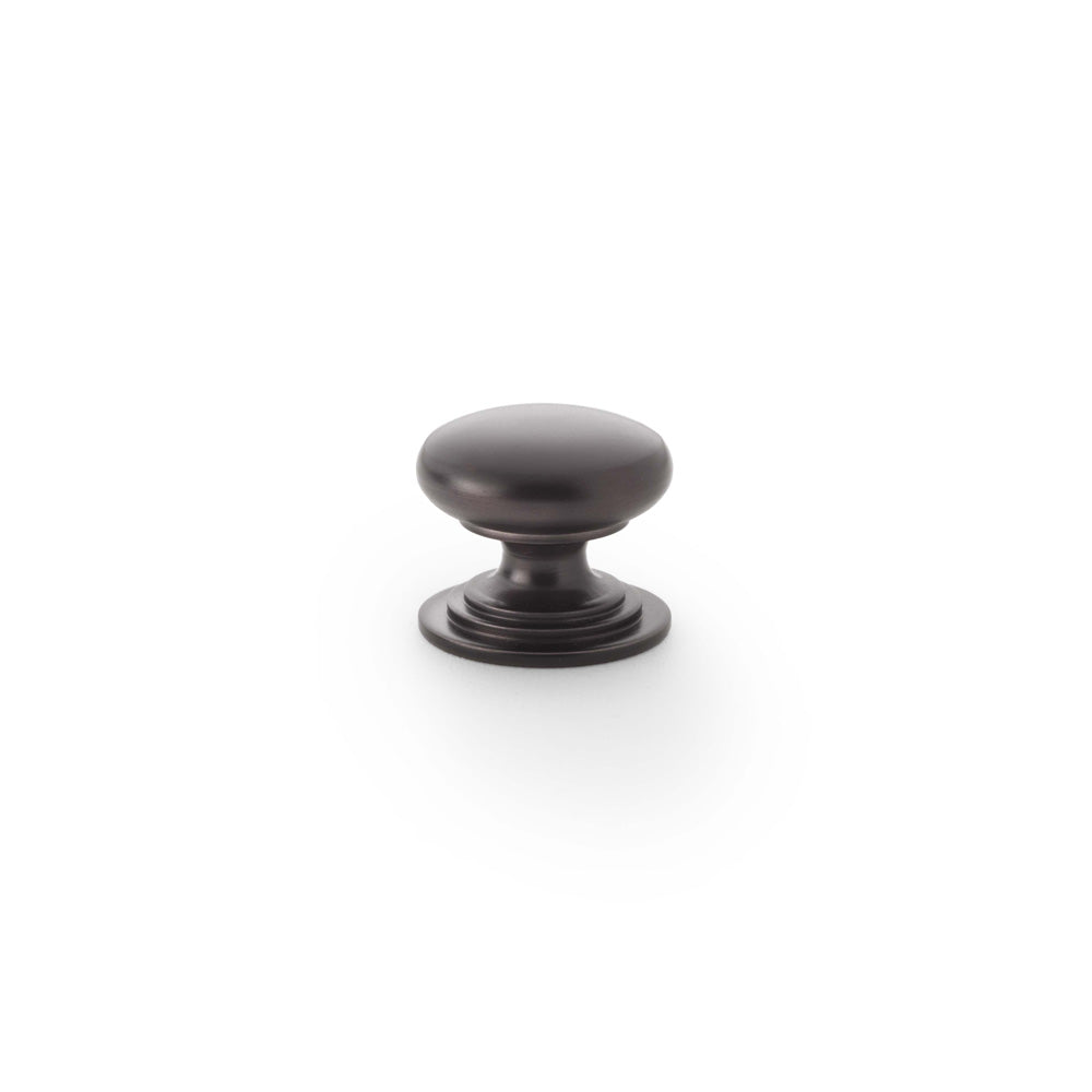 Waltz Round Cupboard Knob on Stepped Rose