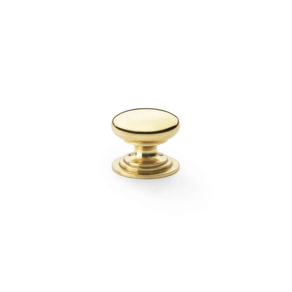 Waltz Round Cupboard Knob on Stepped Rose