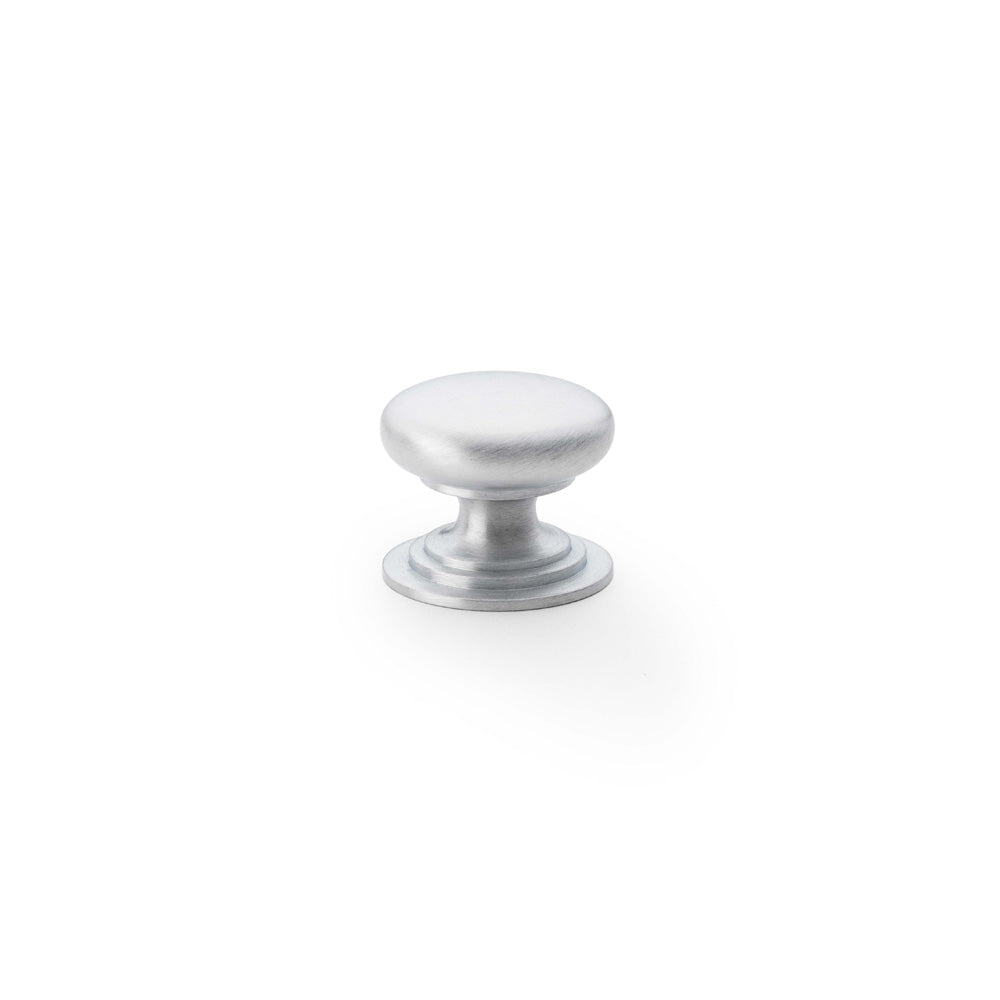 Waltz Round Cupboard Knob on Stepped Rose