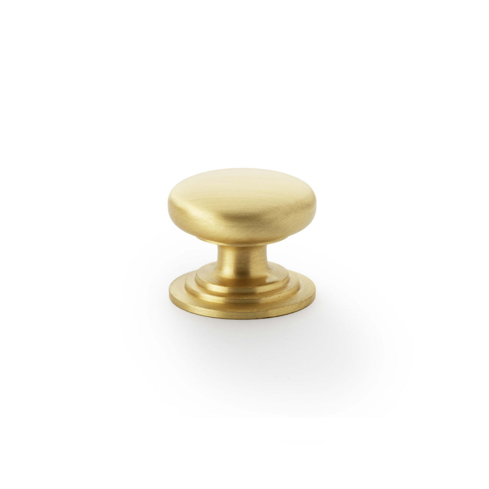 Waltz Round Cupboard Knob on Stepped Rose