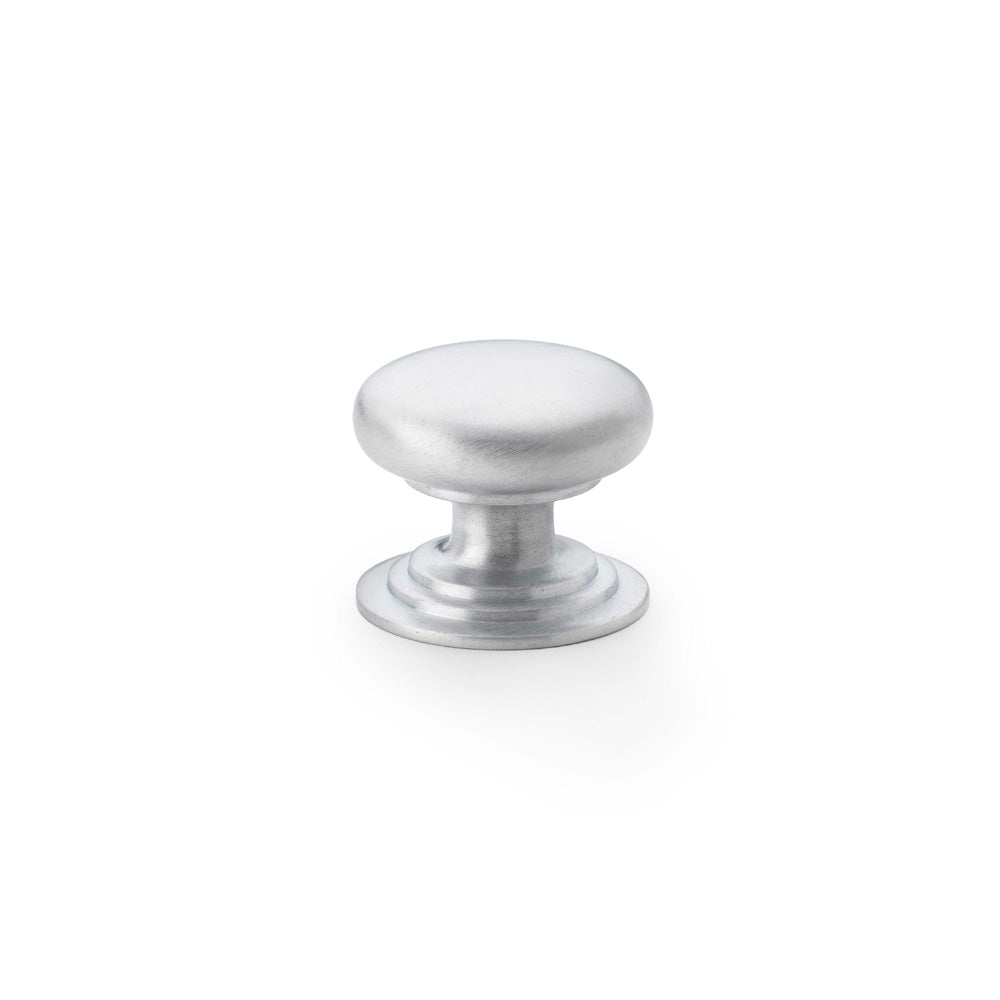 Waltz Round Cupboard Knob on Stepped Rose