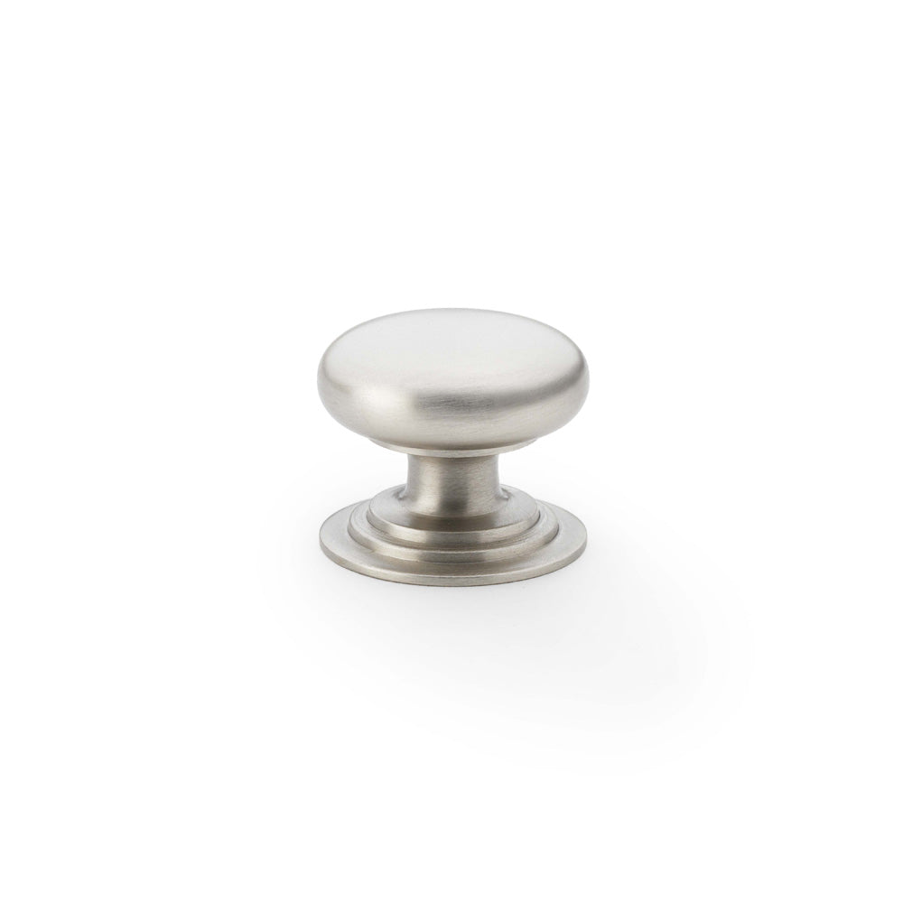 Waltz Round Cupboard Knob on Stepped Rose