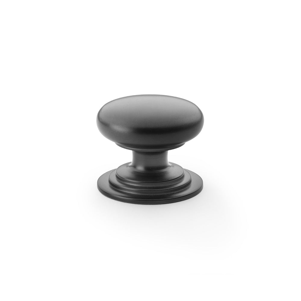 Waltz Round Cupboard Knob on Stepped Rose