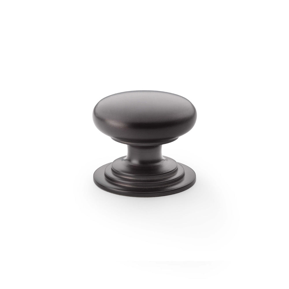 Waltz Round Cupboard Knob on Stepped Rose