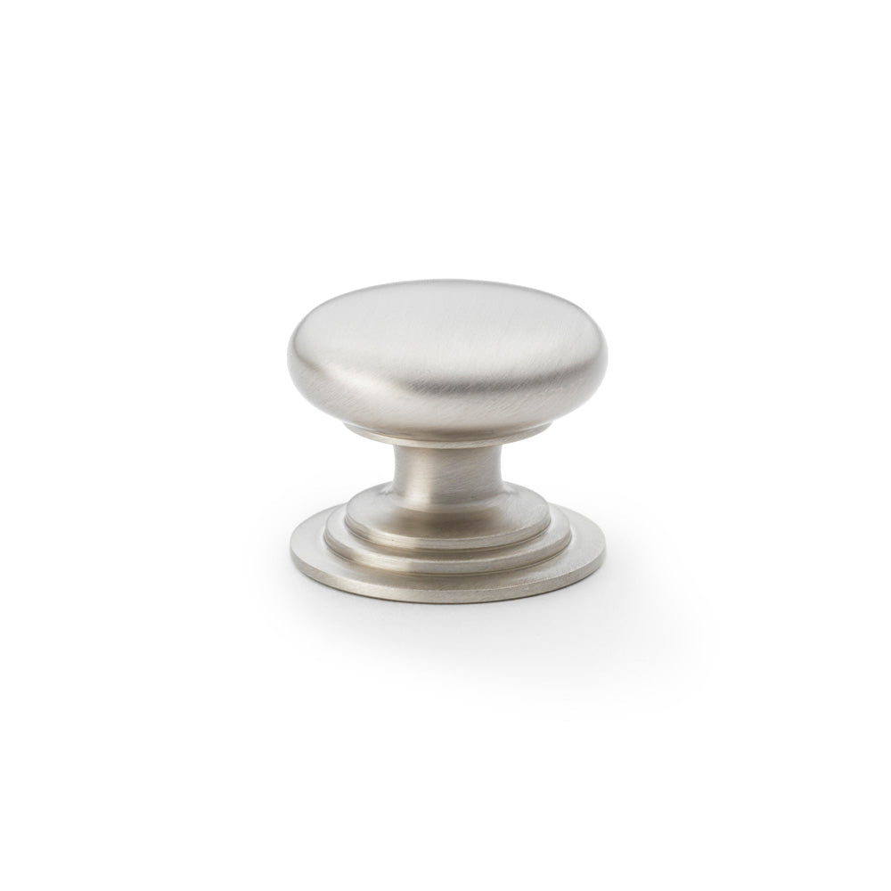 Waltz Round Cupboard Knob on Stepped Rose