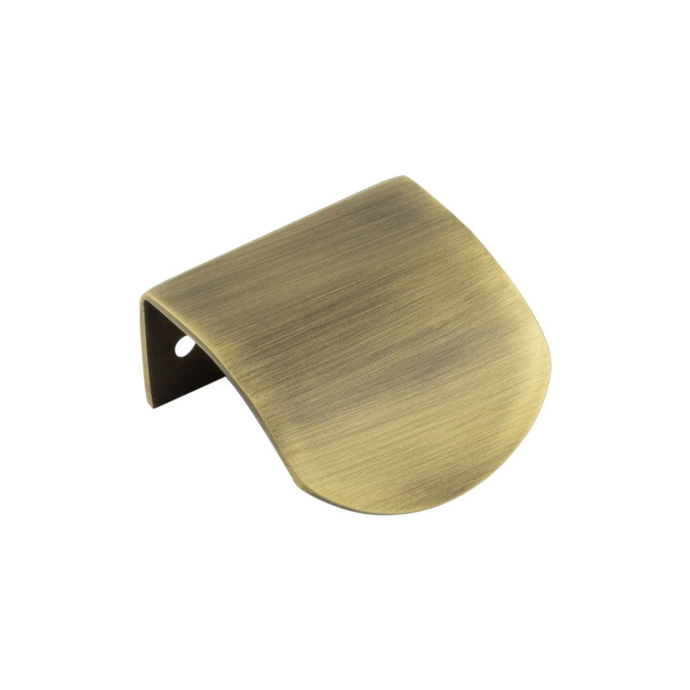 Burlington Arched Edge Pull Handles - 50mm / Antique Brass