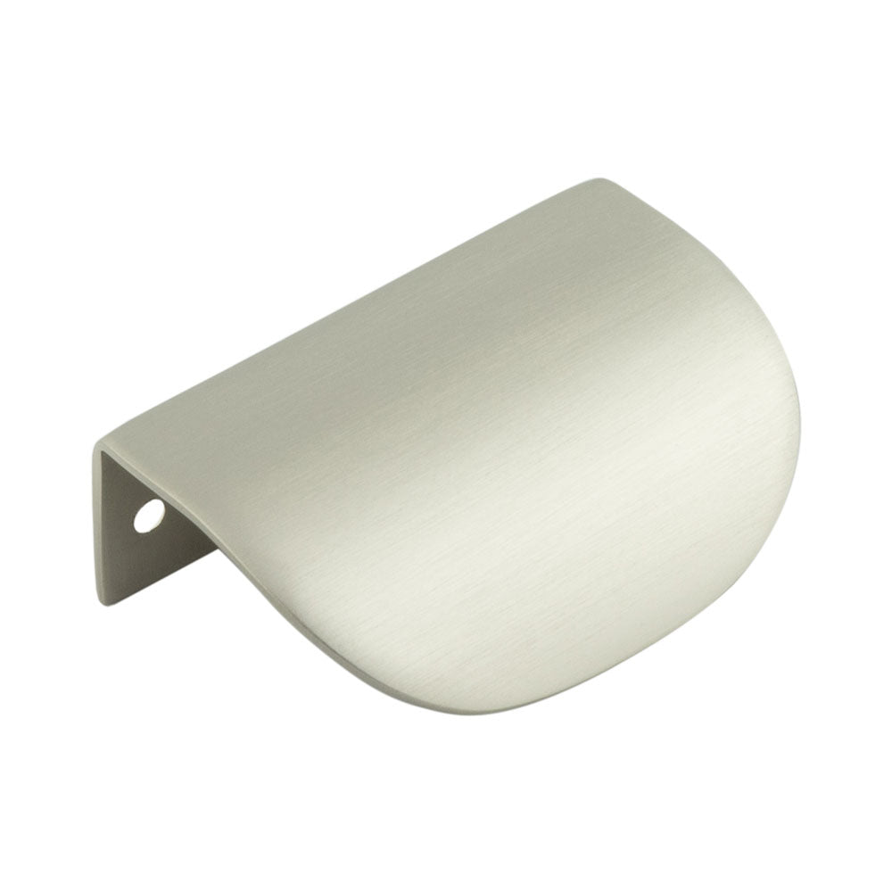 Burlington Arched Edge Pull Handles - 75mm / Satin Nickel