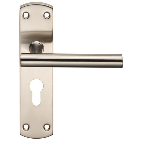 Steelworx Residential T Bar Lever on Euro Lock Backplate