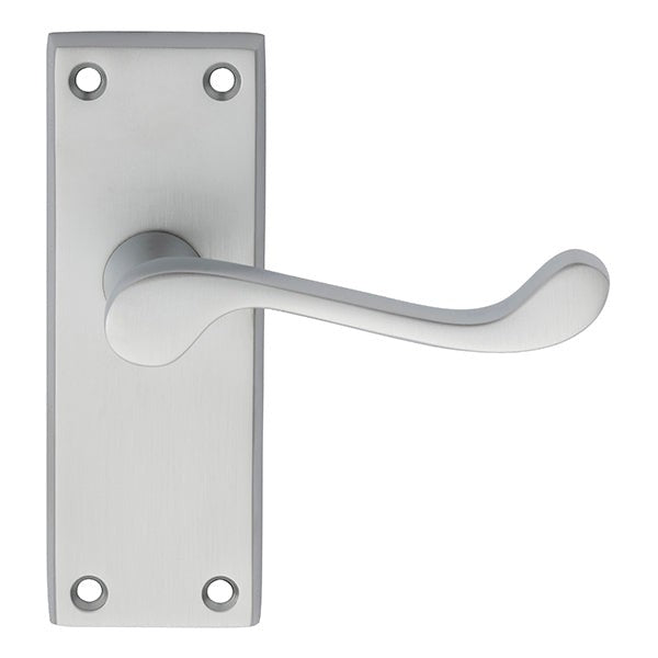 Victorian Scroll Lever on Short Latch Backplate