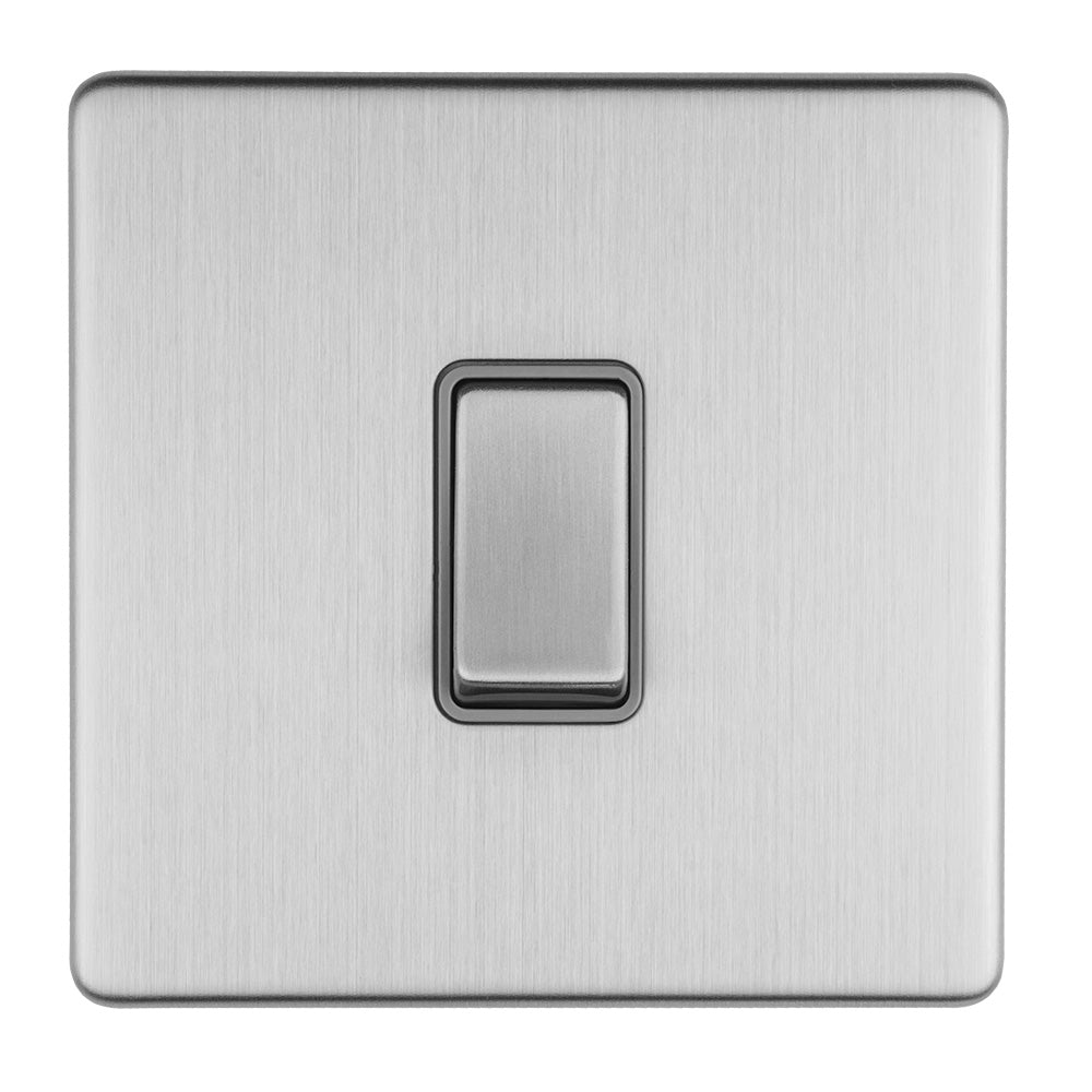 Concealed 3mm 2 Gang 20Amp Dp Switch - Stainless Steel