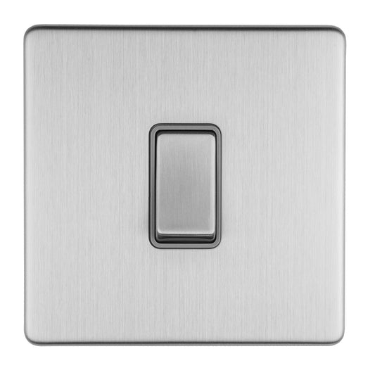 Concealed 3mm 2 Gang 20Amp Dp Switch - Stainless Steel