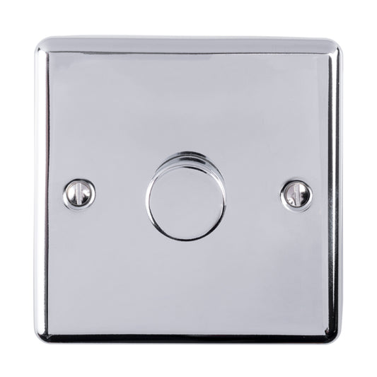 Enhance Decorative 1 Gang Dimmer - Polished Chrome