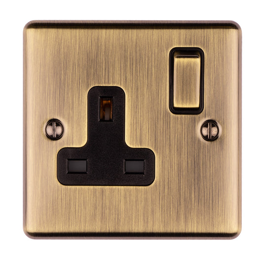 Enhance Decorative 1 Gang Socket - Antique