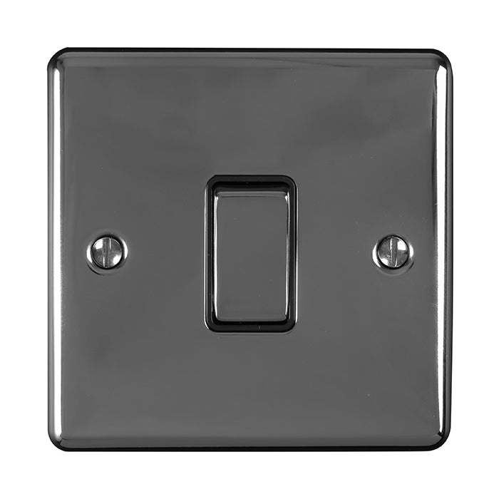 Enhance Decorative 1 Gang Switch - Black Nickel