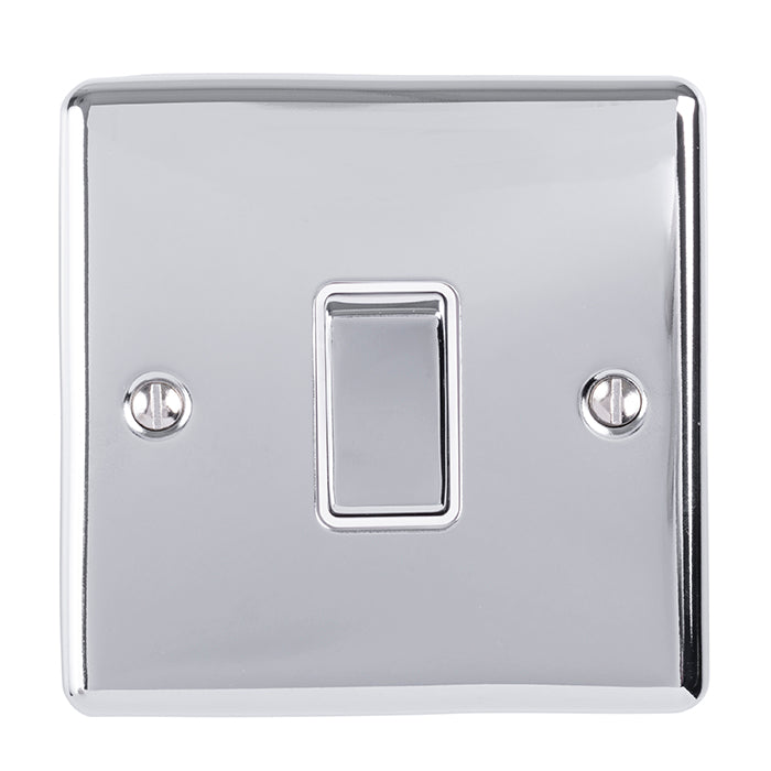 Enhance Decorative 1 Gang Switch - Polished Chrome