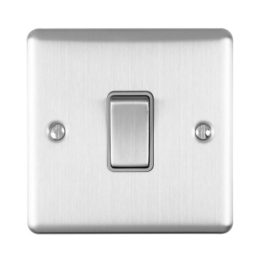 Enhance Decorative 1 Gang Switch - Satin Stainless