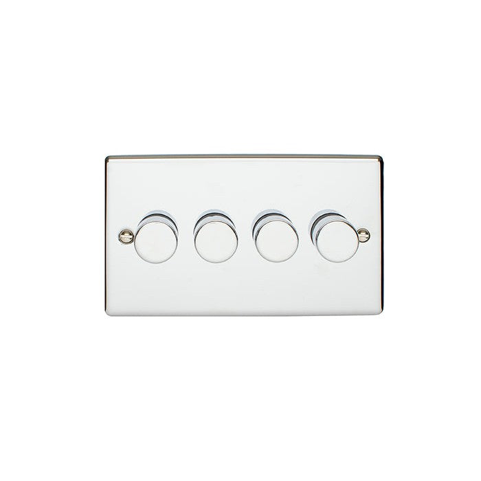 Enhance Decorative 4 Gang Dimmer - Polished Chrome