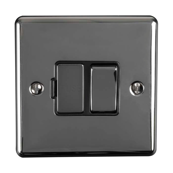 Enhance Decorative Switched Fuse Spur - Black Nickel