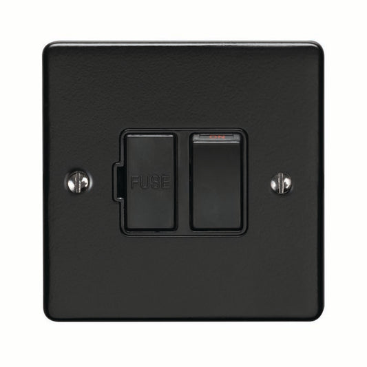 Enhance Decorative Switched Fuse Spur - Matt Black