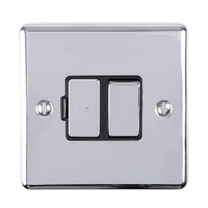 Enhance Decorative Switched Fuse Spur - Polished Chrome