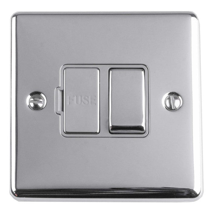 Enhance Decorative Switched Fuse Spur - Polished Chrome