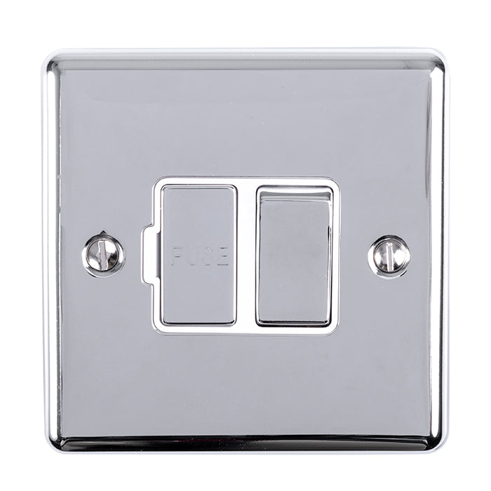 Enhance Decorative Switched Fuse Spur - Polished Chrome