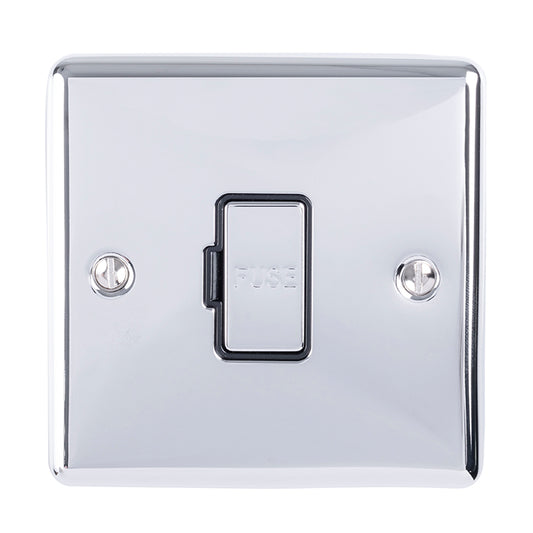 Enhance Decorative Unswitched Fuse Spur - Polished Chrome