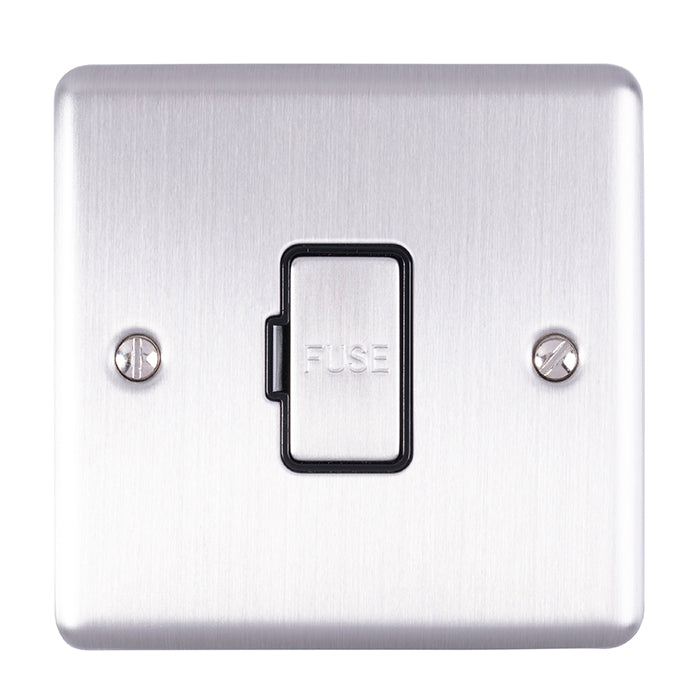 Enhance Decorative Unswitched Fuse Spur - Satin Stainless