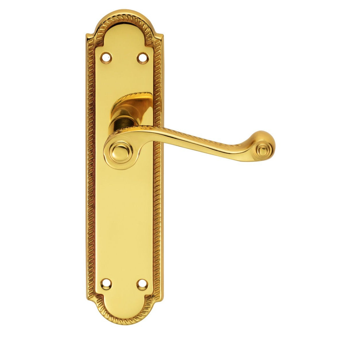 Georgian Lever on Shaped Latch Backplate