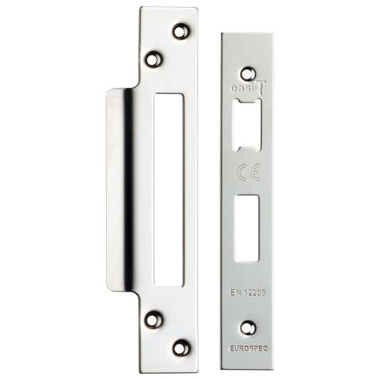Easi - T Forend Strike and Fixing Pack-Bright Stainless Steel-Square Forend