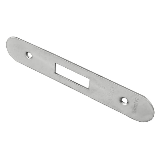 Easi T Forend Strikes & Fixing Pack Deadlocks-Satin Stainless Steel-Radius Forend