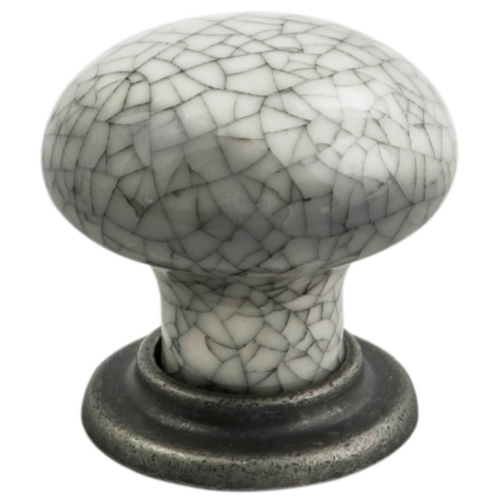 Porcelain Mushroom Pattern Knob 35mm