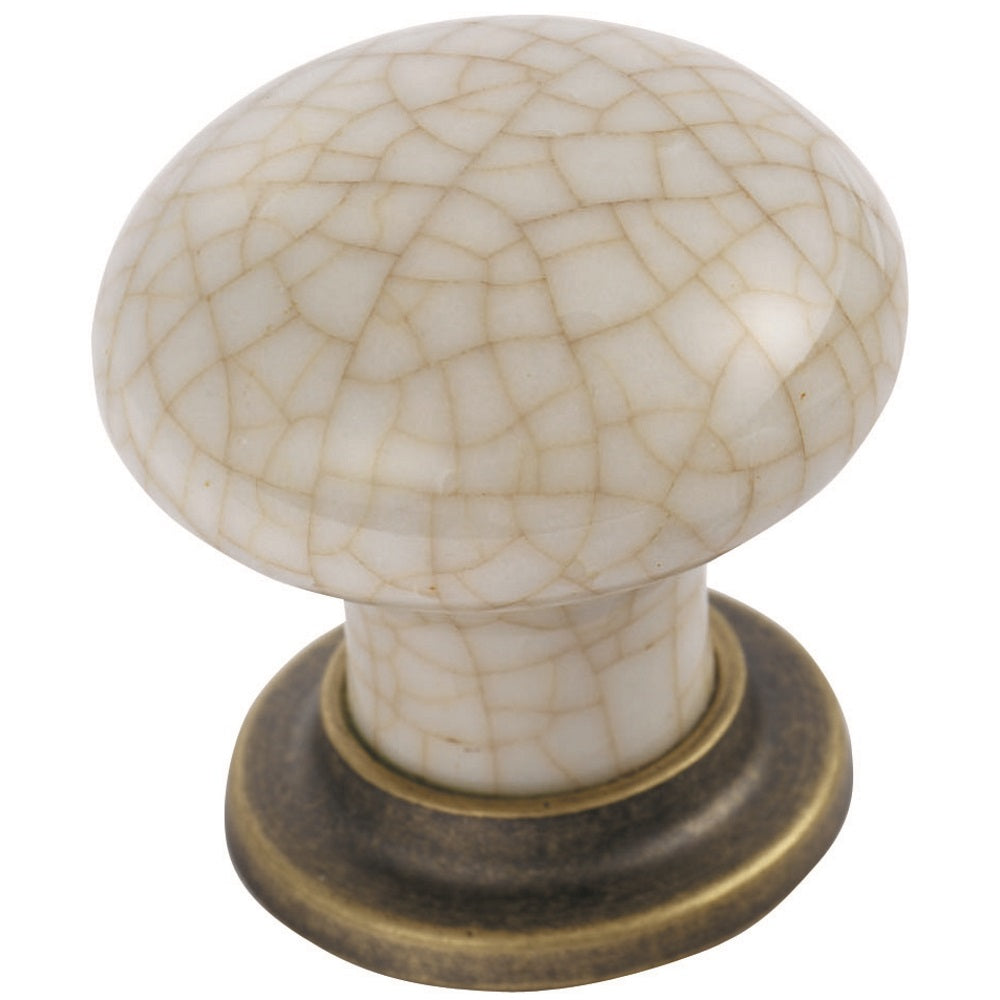 Porcelain Mushroom Pattern Knob 35mm