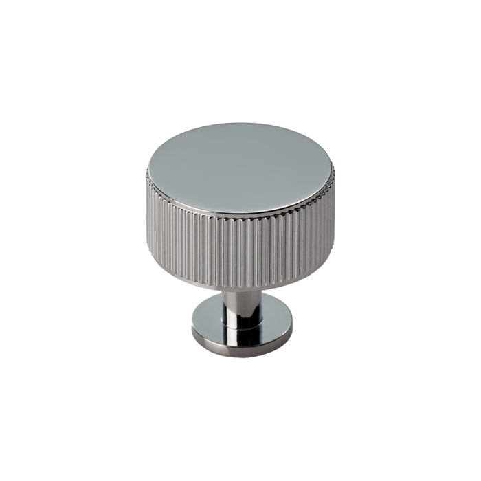 Lines Radio Knob Polished Chrome