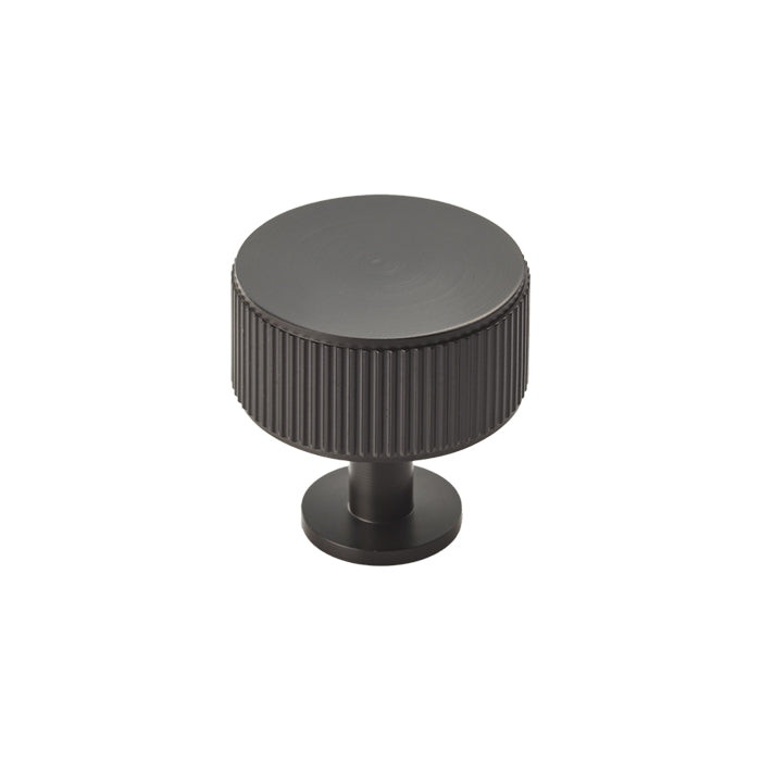Lines Radio Knob Matt Black