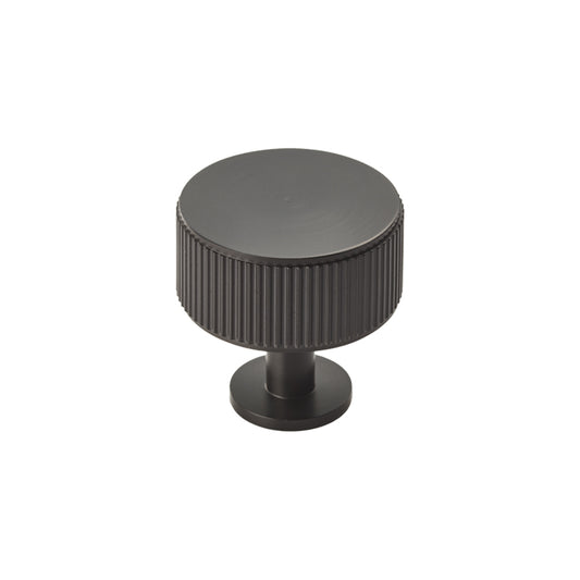 Lines Radio Knob Matt Black