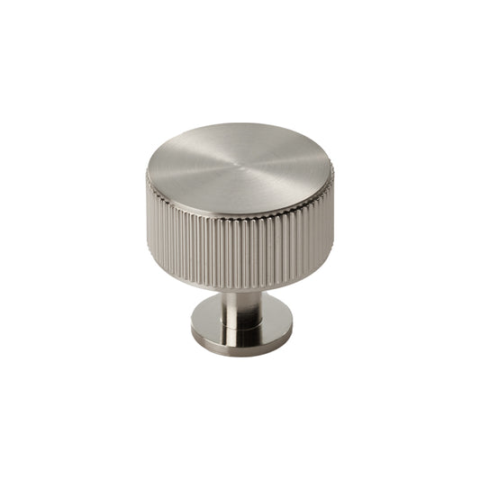 Lines Radio Knob Satin Nickel
