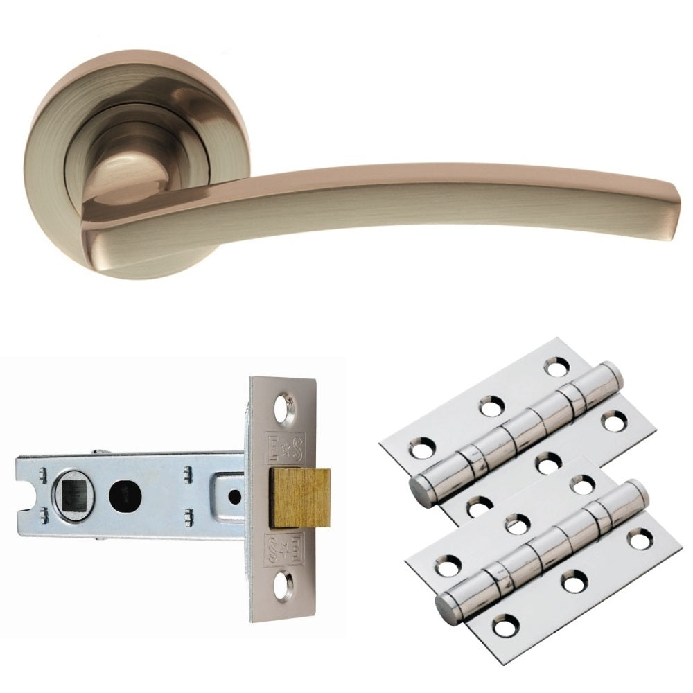 Tavira Lever on Rose Latch Pack