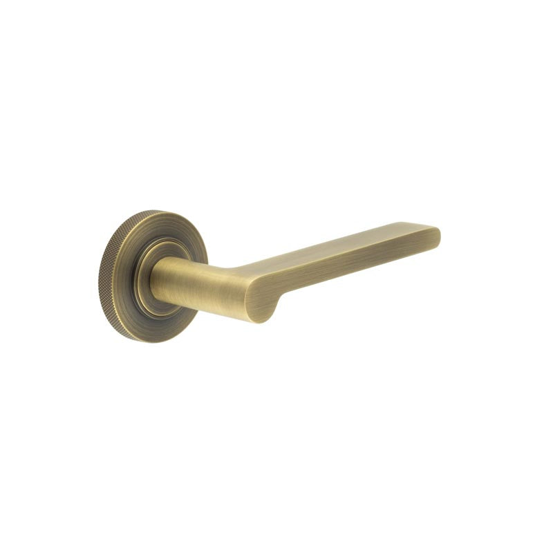Fitzrovia Door Handles Knurled Rose
