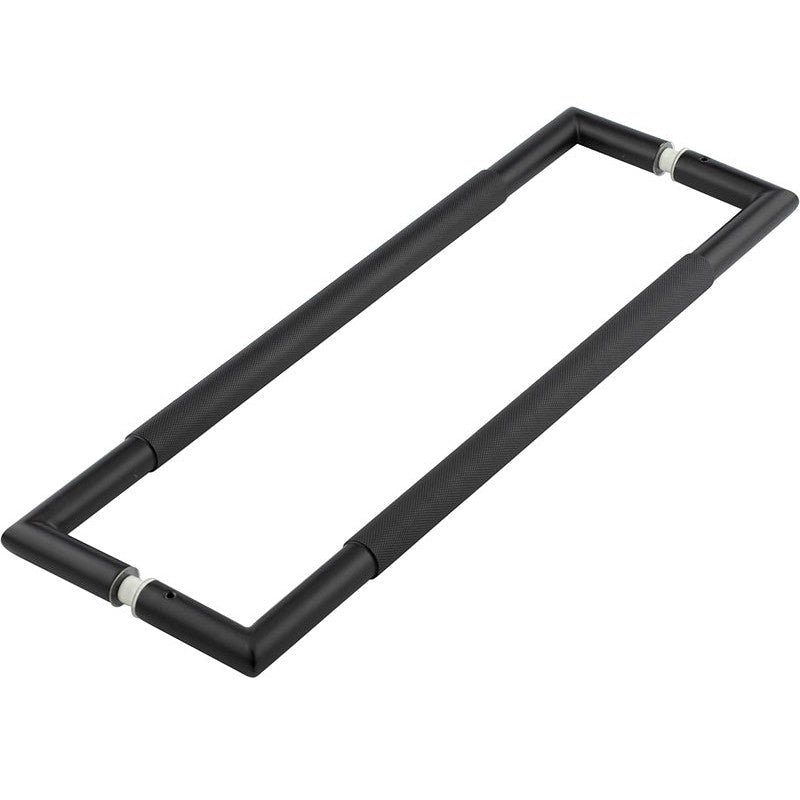 Nero Mitred Knurled Pull handles B/B Fixing