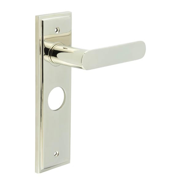 Kensington Door Handle Bathroom Backplate