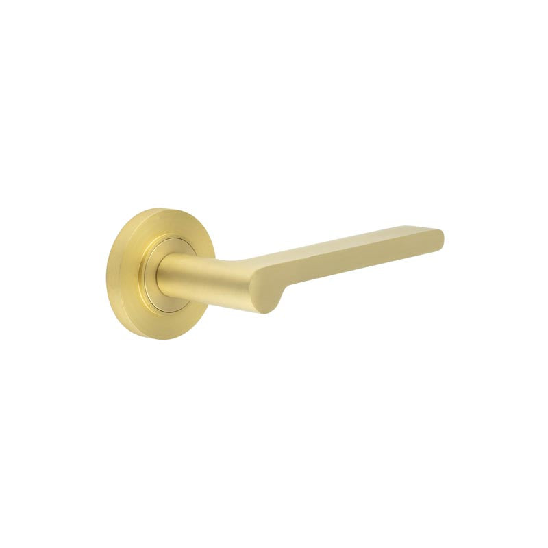 Fitzrovia Door Handles Plain Rose