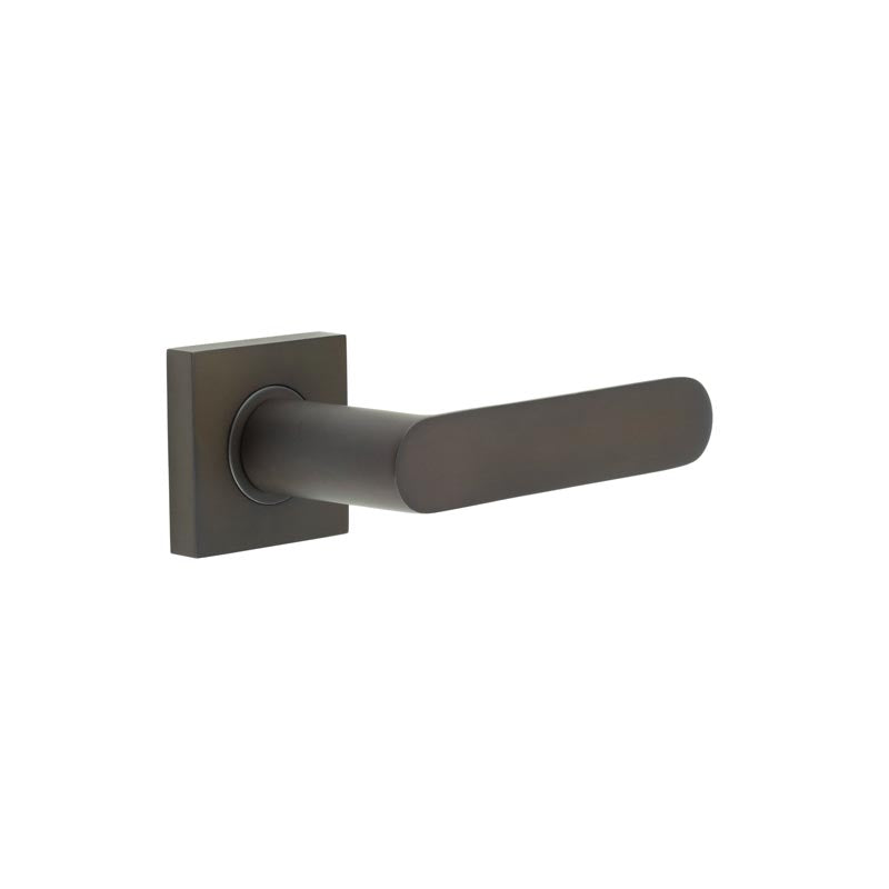 Kensington Door Handles Square Plain Rose