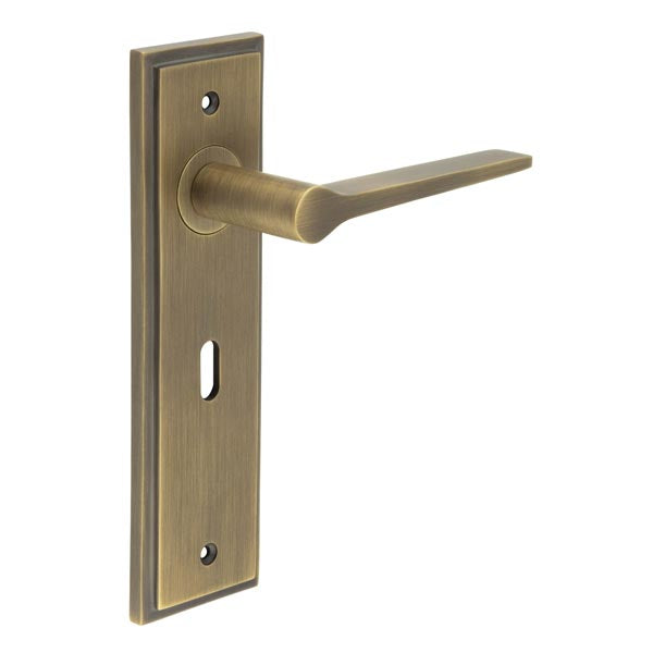 Knightbridge Door Handle Lock Backplate
